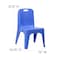 Flash Furniture Blue Plastic School Chair-11"H Seat, PK4 4-YU-YCX4-011-BLUE-GG - alternate 7
